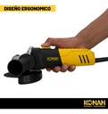Amoladora Angular Konan 115mm 720w Corte Y Desbaste Eléctrica 