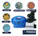 Equipo Pistola Para Pintar con Soplete Midow 650w 