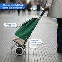 Changuito De Compras Reforzado 35 L Plegable Verde 