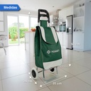 Changuito De Compras Reforzado 35 L Plegable Verde 
