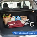 Changuito De Compras Reforzado 35 L Plegable Rojo 