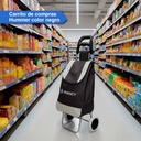 Changuito De Compras Reforzado 35 L Plegable Negro