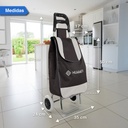 Changuito De Compras Reforzado 35 L Plegable Negro