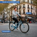 Bicicleta De Paseo Rodado 27 Con Canasto Kanji Turquesa 