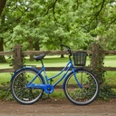 Bicicleta De Paseo Rodado 27 Con Canasto Kanji Azul