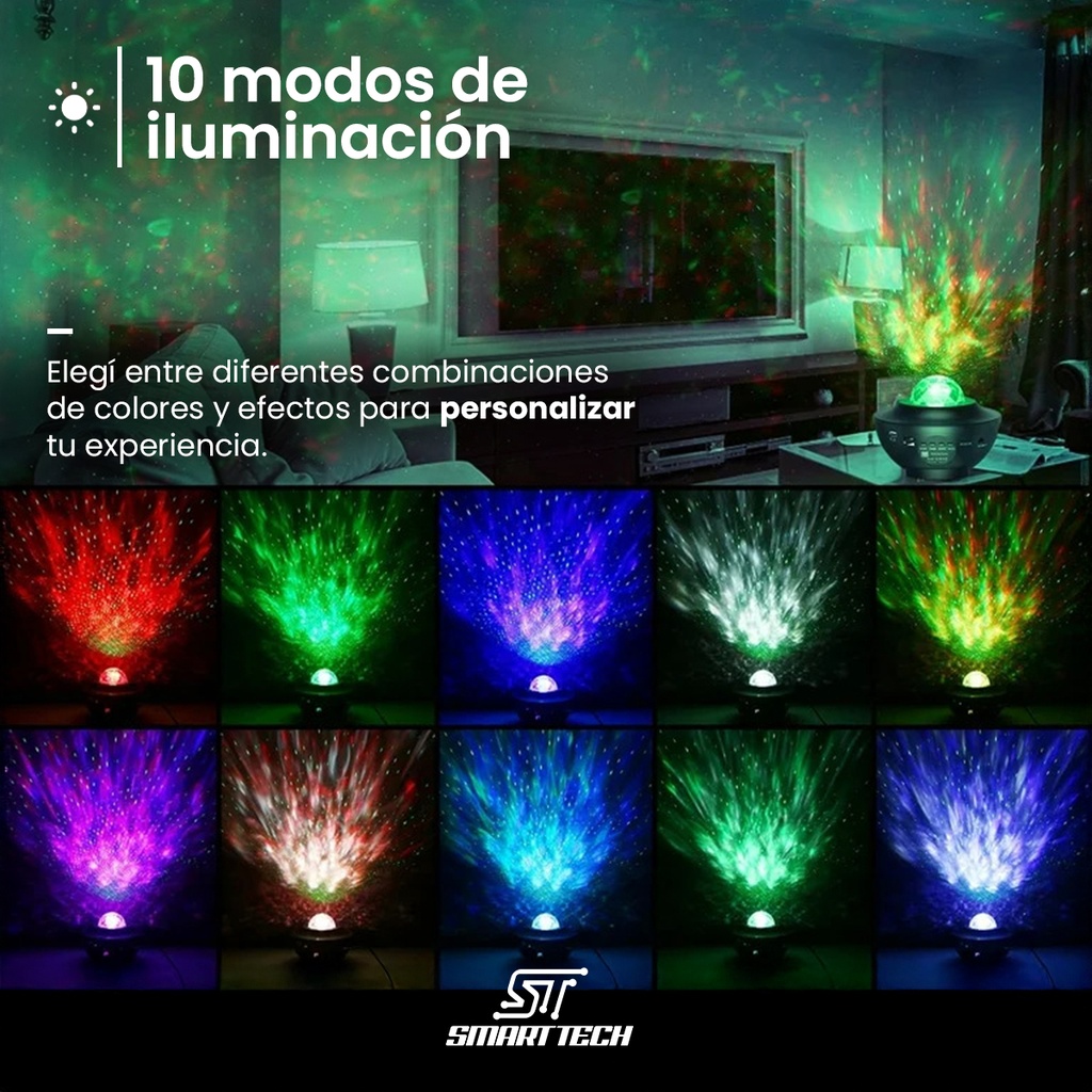 Proyector Luz Galaxia Led Bl-xk01 Smart Tech Negro