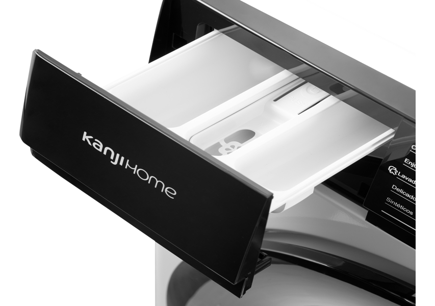 Lavarropas Kanji Kjh-wmcfwt8k 8kg Inverter Frontal Blanco 