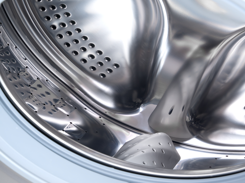 Lavarropas Kanji Kjh-wmcfwt8k 8kg Inverter Frontal Blanco 