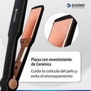 Planchita De Pelo Suono Snpe-1102 Negra Placas de Ceramica 