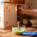 Minipimer Mixer Vitta 800w 2 Vel Acero Inoxidable Negra