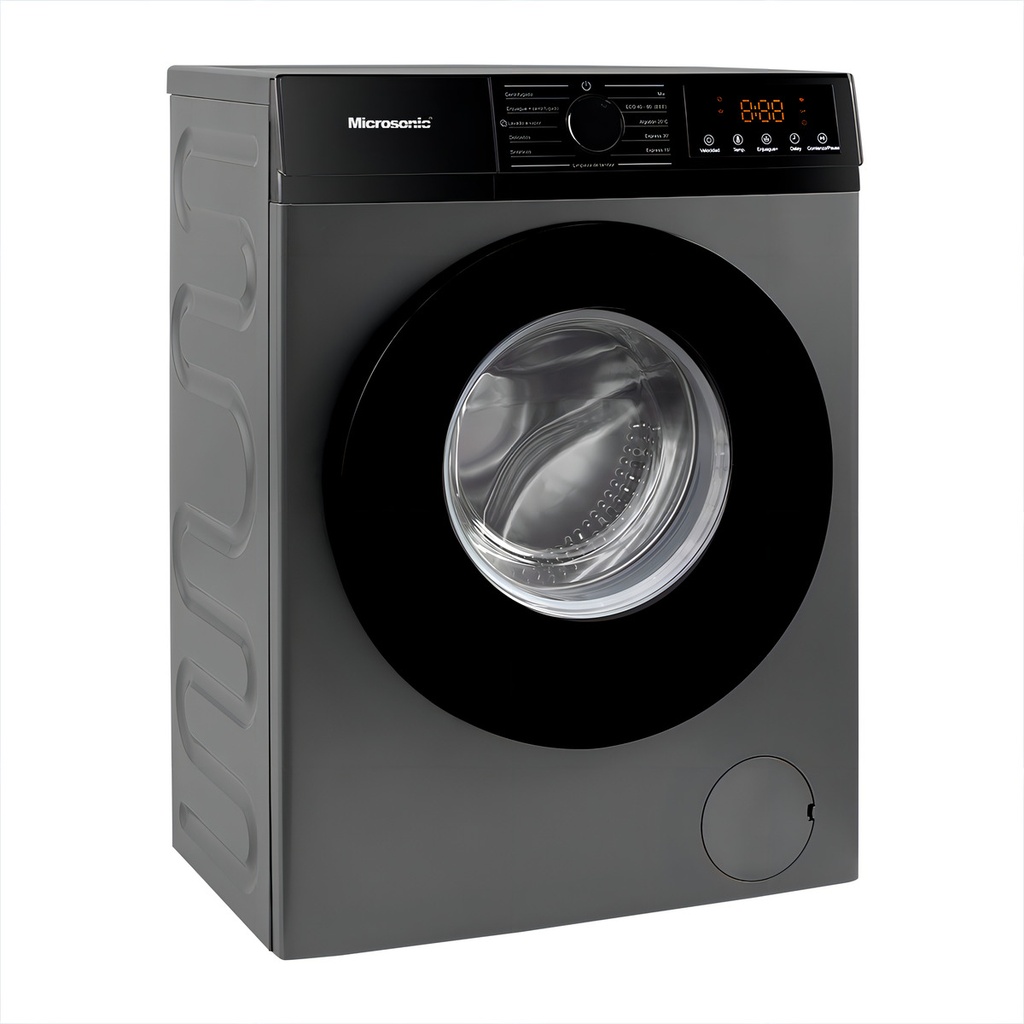 Lavarropas Microsonic Inverter 6kg Automatico Frontal Gris