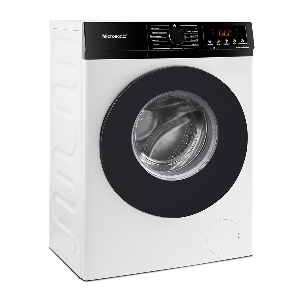 Lavarropas Automático Microsonic 8kg Inverter Frontal Blanco