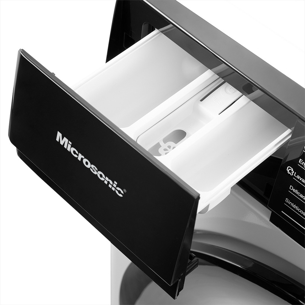 Lavarropas Automático Microsonic 8kg Inverter Frontal Blanco