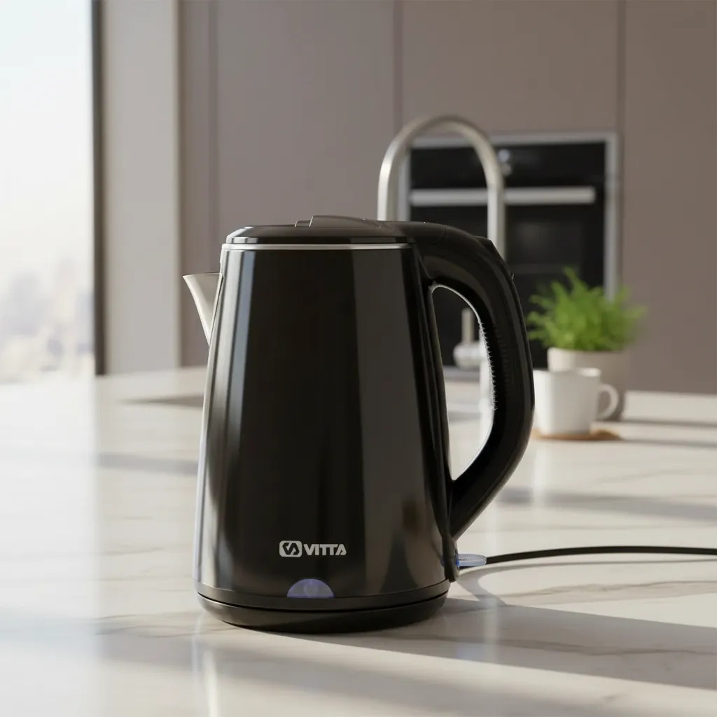 Pava Electrica Hervidora Vitta 1.8l 1500w Apagado Automatico Negro