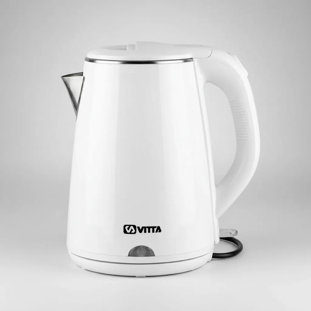 Pava Electrica Hervidora Vitta 1.8l 1500w Apagado Automatico Blanco