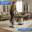 Aspiradora Sopladora Konan 15l 1200w Liquido Polvo Hepa