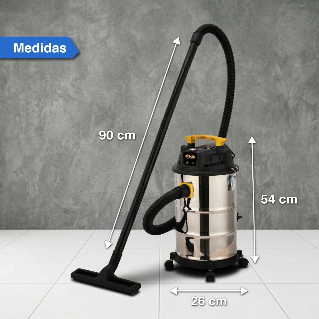 Aspiradora Sopladora Konan 15l 1200w Liquido Polvo Hepa