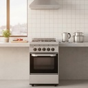 Cocina Industrial Usman Compact 52cm 4 Hornallas Color Negro