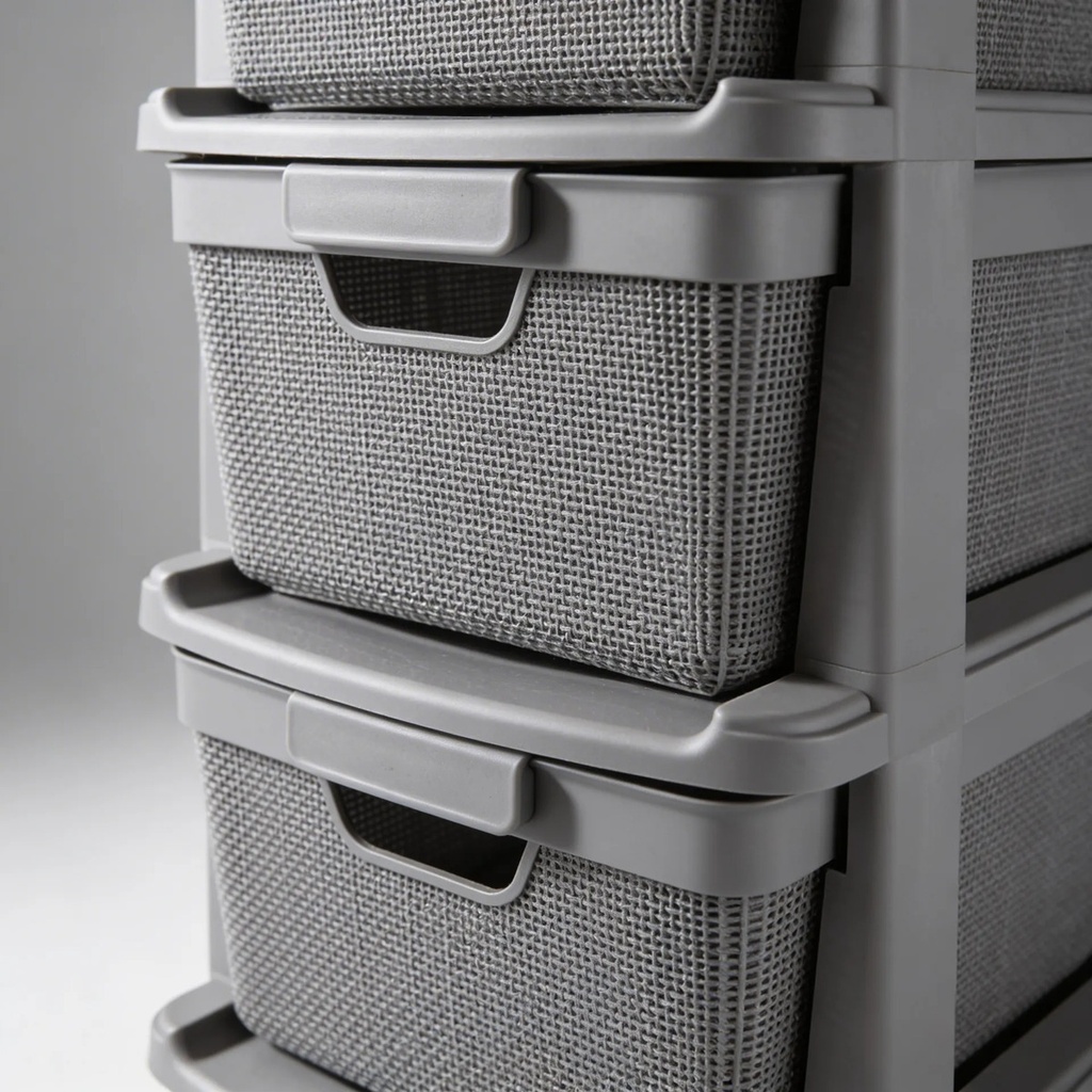 Cajonera Vitta Canasto Organizador Chifonier Yute Deco Moda