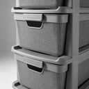 Cajonera Vitta Canasto Organizador Chifonier Yute Deco Moda