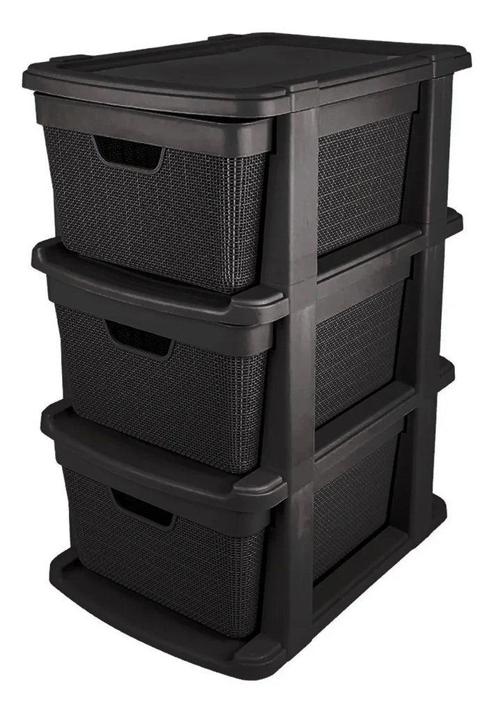 Cajonera Vitta Canasto Organizador Chifonier Yute Deco Moda