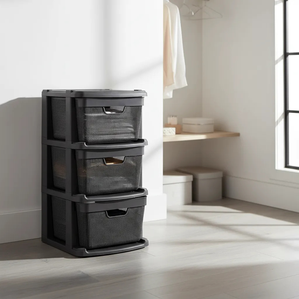 Cajonera Vitta Canasto Organizador Chifonier Yute Deco Moda