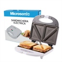 Sandwichera Eléctrica Microsonic Tostadora 700w Color Blanco