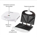 Sandwichera Eléctrica Microsonic Tostadora 700w Color Blanco