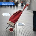 Changuito De Compras Reforzado 35 L Plegable Rojo 