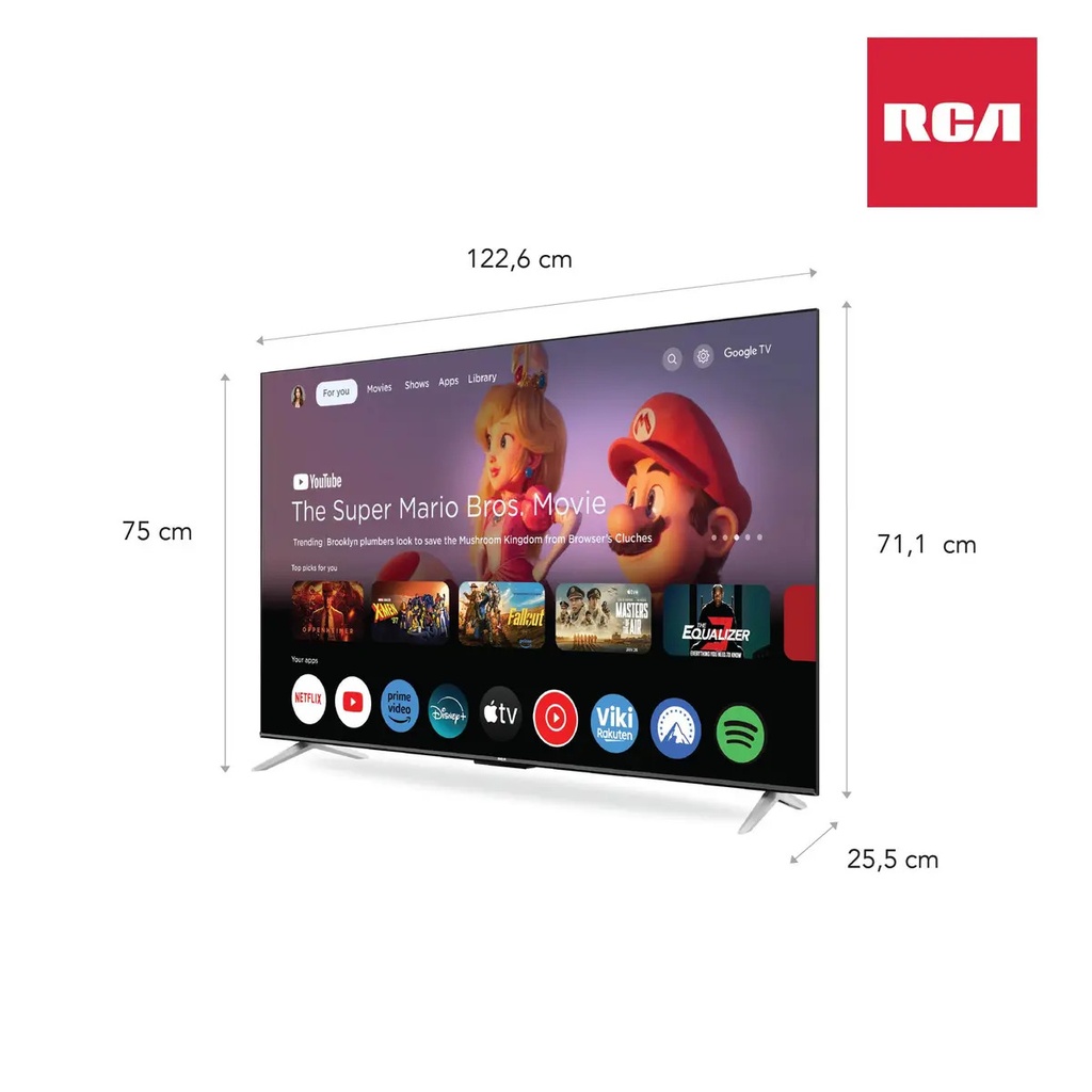 Smart Tv RCA 55 Led Google Tv 4k G55p7uhd-f 