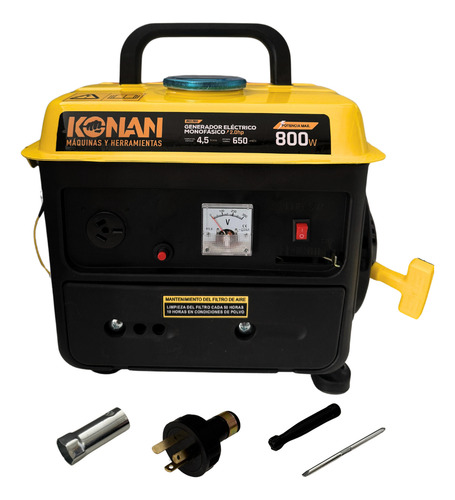 Generador Portatil Grupo Electrogeno Konan 800w 2hp 2t 220v