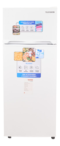 Heladera Telefunken 220lts 2 Puertas Blanca Tfk-hd220