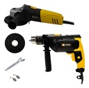 Combo Kit Vitta Taladro 13mm 750w + Amoladora 115mm 720w