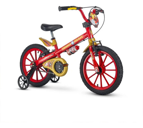 Bicicleta Infantil Nathor R16 Iron-man Canasto