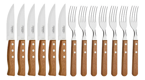 Juego De Barbacoa Tramontina Dynamic De Madera 12 Piezas