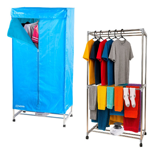 Secador De Ropa A Calor Tender Vertical 2en1 Portátil Vitta