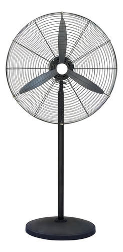 Ventilador Industrial 30 Pulgadas 2 En 1 Pie O Pared Aspas De Plastico Cantidad 3 Estructura Negra 200w Kanji Kjhfi3020