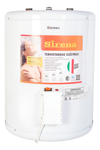 Termotanque Eléctrico De Colgar Sirena Te60 Blanco 60l 