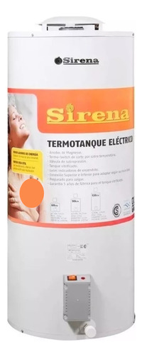 Termotanque Eléctrico Sirena 90 Lts Blanco 