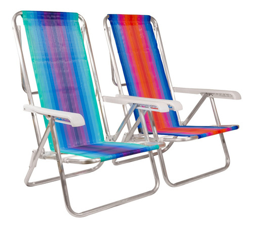 Reposeras Set x2 Unidades Mor Multicolor 