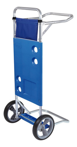Carrito Mesa Plegable Mor 2495 Porta Sillas Aluminio Color Azul 