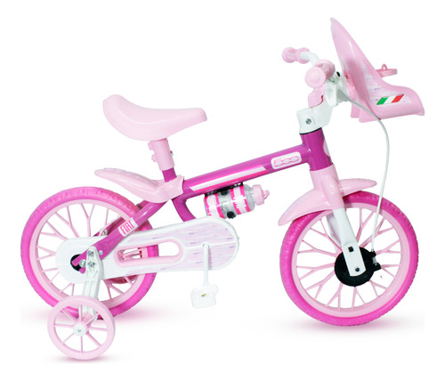 Bicicleta Rodado 12 Ruedas Goma Fiat 500 Con Cantimplora 