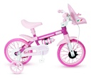 Bicicleta Rodado 12 Ruedas Goma Fiat 500 Con Cantimplora 