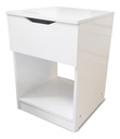 Mesa De Luz Con Cajon Vitta Blanco 40x35,5x56,5 