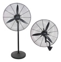 Ventilador Industrial 24'' Vitta 2 En 1 Pie/ Pared 3 Aspas Negro 