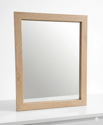 Espejo Pared 35x45 Cm Marco De Madera