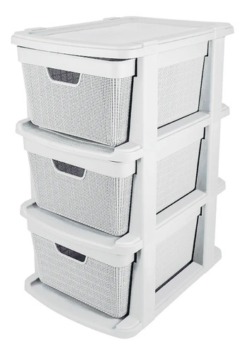 Cajonera Vitta Canasto Organizador Chifonier Yute Deco Moda