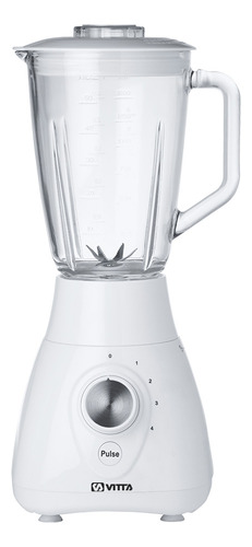 [5962] Licuadora Vertical Vitta 4 Velocidades Jarra Vidrio Blanco