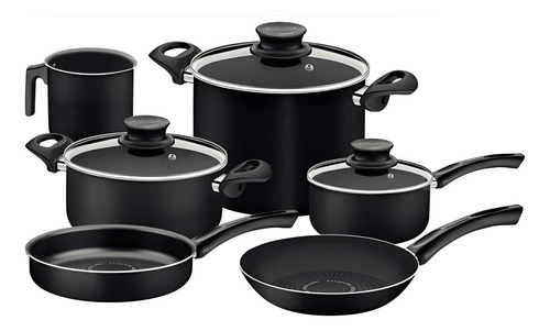 [6072] Bateria De Cocina 9 Piezas Paris Tramontina Teflon Samihome
