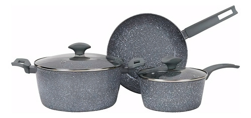 [5438] Batería Set Cocina Ollas 5 Piezas Antiadherente Cerámico